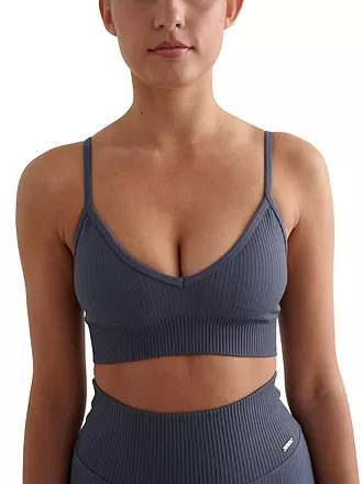 AIM'N | Damen Sport-BH Ribbed Seamless Medium Support | dunkelblau